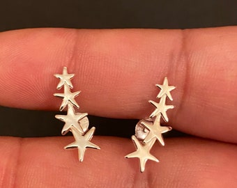 ORION: Sterling Silver Star Cluster Stud Earrings - Constellation Shooting Star - Birthday Gift For Her, Christmas Gift for Her, Astrology