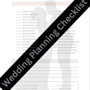 Wedding Planning Checklist