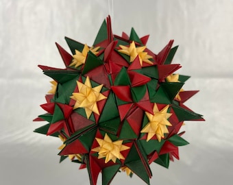 Ornament - Mace Star Ball - Star Craft - Wax Dipped