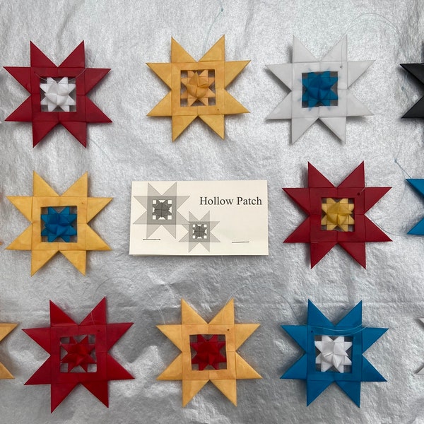 Ornament - Hollow Star Patch - Wax Dipped