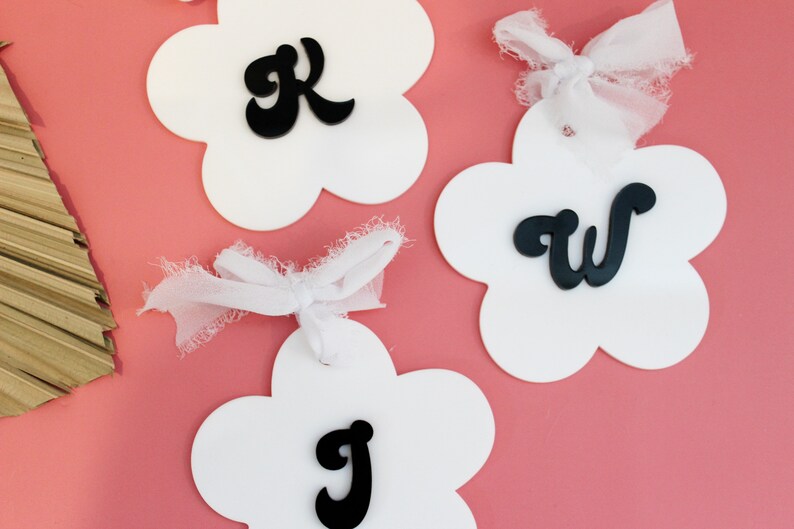 Acrylic Daisy Name Tag Personalized Daisy Name Tag Kids Name | Etsy