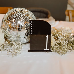 Half Arch Table Numbers, Acrylic Table Numbers, Arch Table Numbers, Table Numbers, Wedding Table Numbers, Modern Table Numbers, Wedding