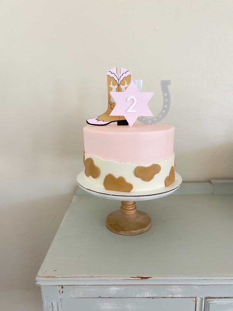 Acrylic Cowgirl Cake Toppers, Rodeo Party Decor - Etsy