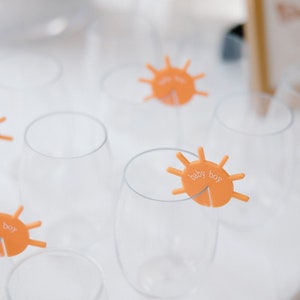 Custom Sun Drink Tag | Sun Party Decor | Party Drink Tag | Kids Birthday Party Decor | Retro Party Decor | Sun Party