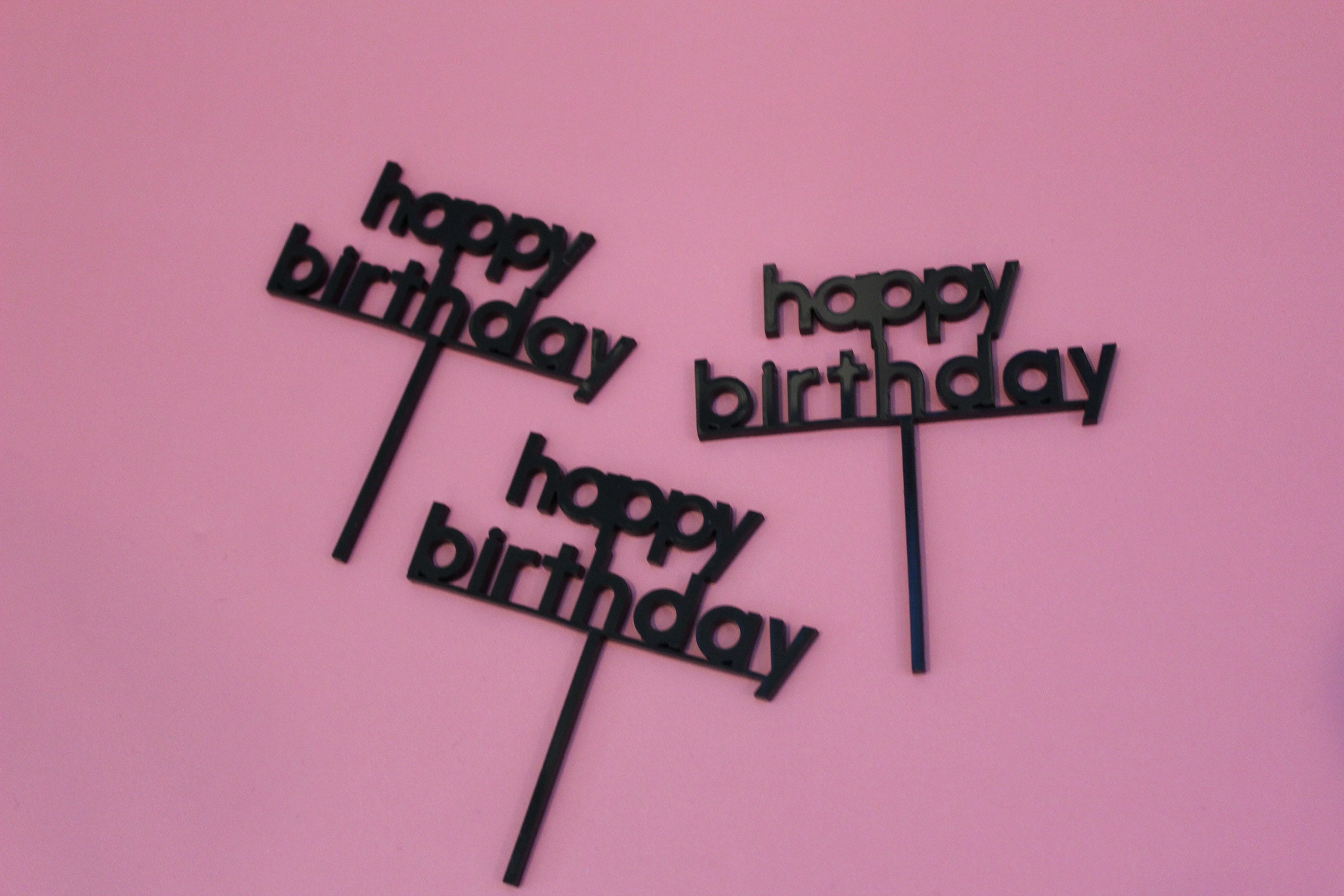 Happy Birthday Cupcake Toppers Birthday Cupcake Topper Party Etsy