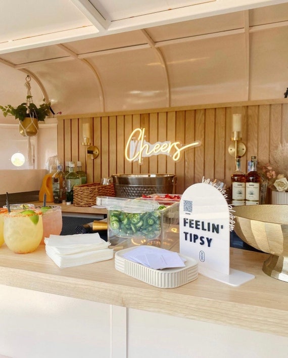 Custom Bar Sign Engraved Acrylic Sign Bar Cart Sign Social Etsy