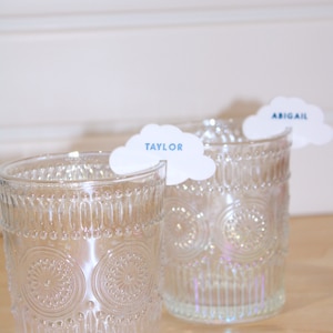Cloud Drink Tag, Bachelorette Decor, On Cloud 9 Bachelorette, Custom Drink Tags, On Cloud 9, Cloud Nine Bachelorette