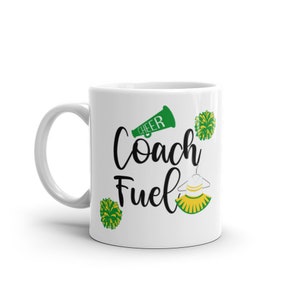 Cheer Coach Mug Green Gold