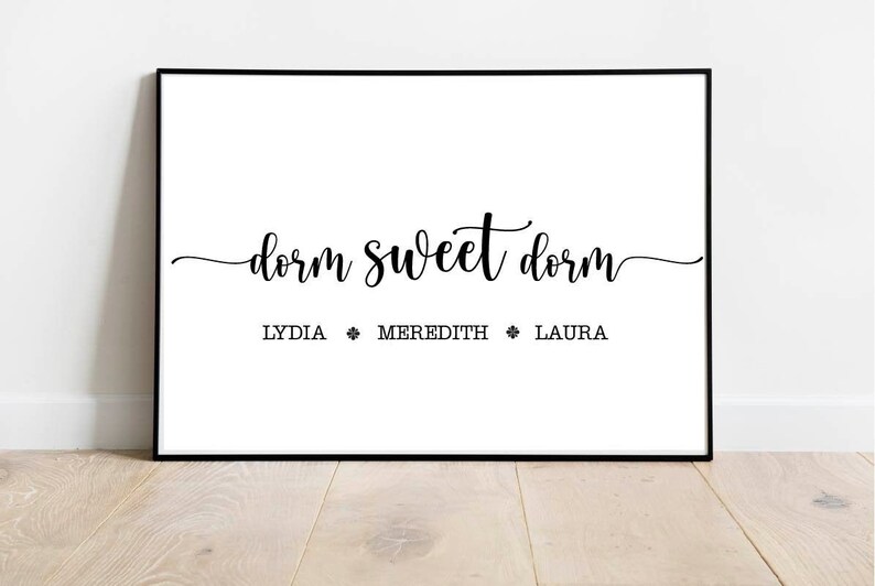 Personalized dorm Sweet Dorm Printable W Roommate's Names Dorm Decor ...