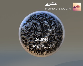Nomad Sculpt - Alien Metal 2 colored texture - Brush Tool - Filetype json (Nomad Sculpt File 1.76)