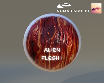Nomad Sculpt - Alien Muscle Flesh 1 colored texture - Brush Tool - Filetype json (Nomad Sculpt File 1.76)