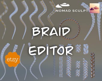 Nomad Sculpt - Braid Editor - Hair - Filetype nom (Nomad Sculpt File)