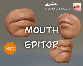 Nomad Sculpt - Mouth / Lips Editor - 3D Object - Filetype nom (Nomad Sculpt File)