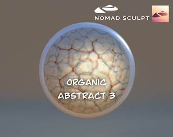 Nomad Sculpt - Organic Abstract 3 colored texture - Brush Tool - Filetype json (Nomad Sculpt File 1.76)