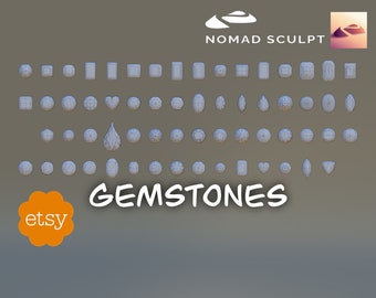 Nomad Sculpt - Gemstone Collection Diamonds - Jewelry- Low Poly 3D Objects - Filetype nom (Nomad Sculpt File 1.79)