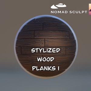Nomad Sculpt - Wood Planks Stylized colored texture - Brush Tool - Filetype json (Nomad Sculpt File 1.76)