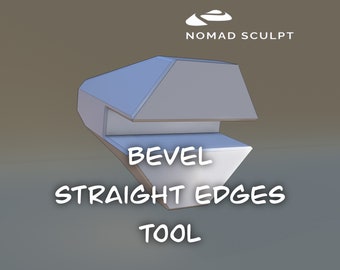 Nomad Sculpt - Bevel / Chamfer straight edges - Brush Tool (with Version 2.0 - Filetype json (Nomad Sculpt File 1.90)