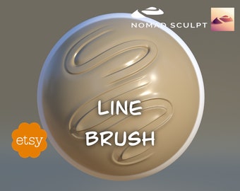 Nomad Sculpt - Line Brush - Filetype json (Nomad Sculpt File 1.77)