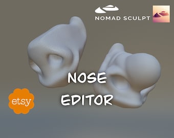 Nomad Sculpt - Nose Editor - 3D Object - Filetype nom (Nomad Sculpt File)