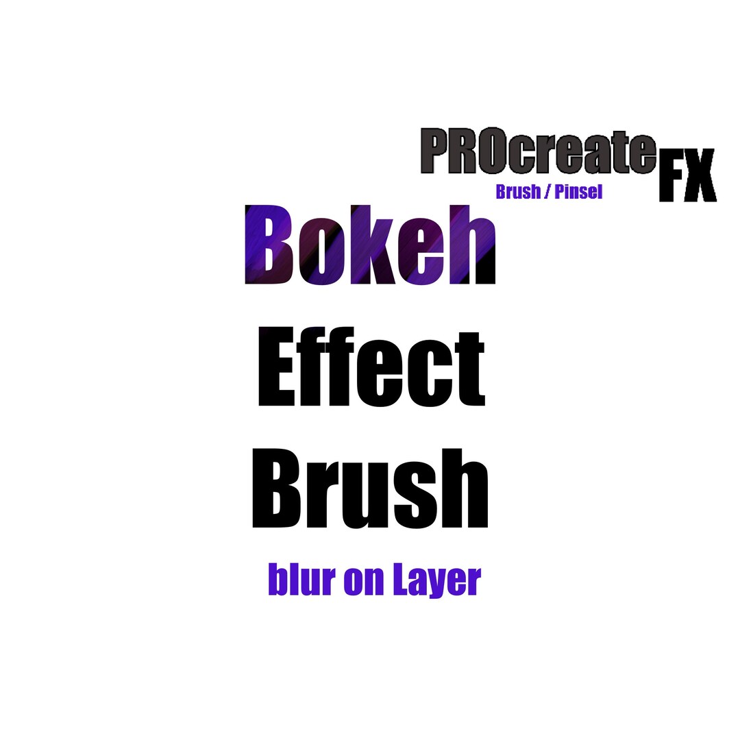 Procreate Bokeh Blur Effect Brush Pinsel - Etsy