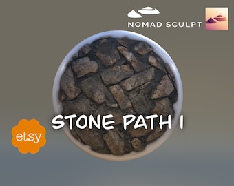 Nomad Sculpt - Stone Path 1 colored texture - Brush Tool - Filetype json (Nomad Sculpt File 1.78)