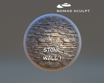 Nomad Sculpt - Stone Wall 1 colored texture - Brush Tool - Filetype json (Nomad Sculpt File 1.76)