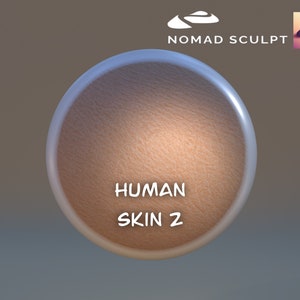 May include: A close-up of a light brown, textured sphere with the text "HUMAN SKIN 2" in white.