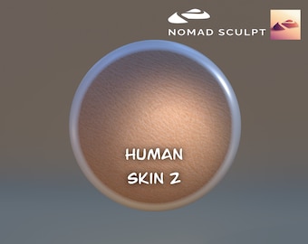 Nomad Sculpt - Human Skin 2 colored texture - Brush Tool - Filetype json (Nomad Sculpt File 1.76)