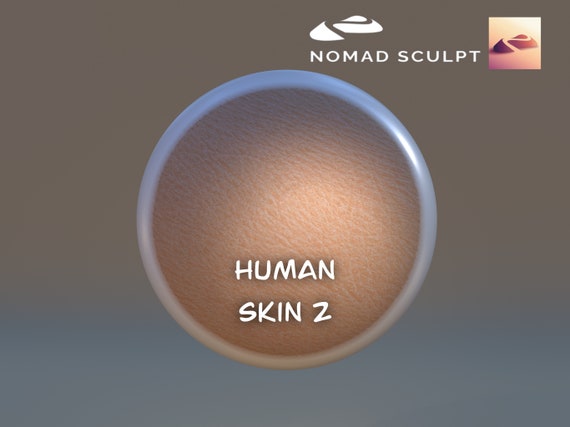 Nomad Sculpt - Human Skin 2 colored texture - Brush Tool - Filetype json (Nomad Sculpt File 1.76)