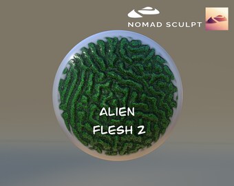 Nomad Sculpt - Alien Flesh 2 colored texture - Brush Tool - Filetype json (Nomad Sculpt File 1.76)