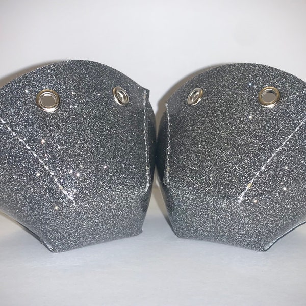 Charcoal with Glitter Toe Guards
