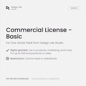 Commercial License – Use Any Vector Pack in My Shop (Limit 500 Units)