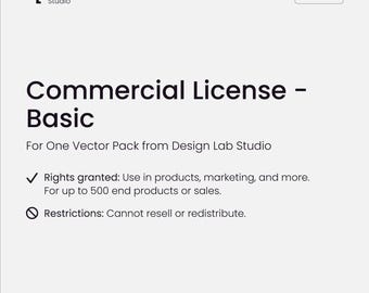 Commercial License – Use Any Vector Pack in My Shop (Limit 500 Units)