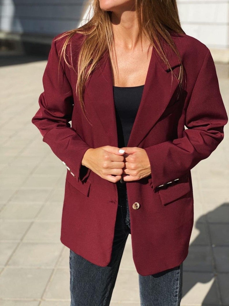 elegant office jacket Women/'s classic jacket evening fitted jacket