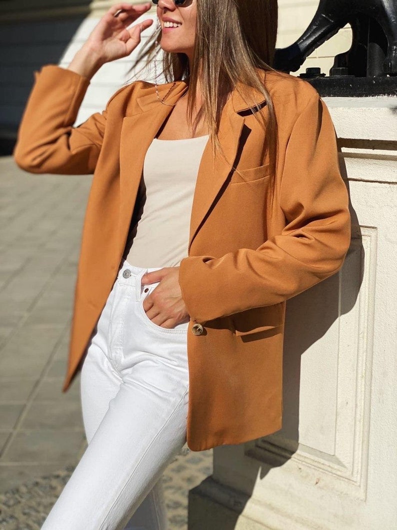 elegant office jacket Women/'s classic jacket evening fitted jacket