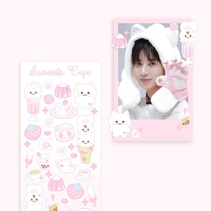 Kawaii Katze und Hase Aufkleber ⎜Kpop, Stickers, ästhetisch,