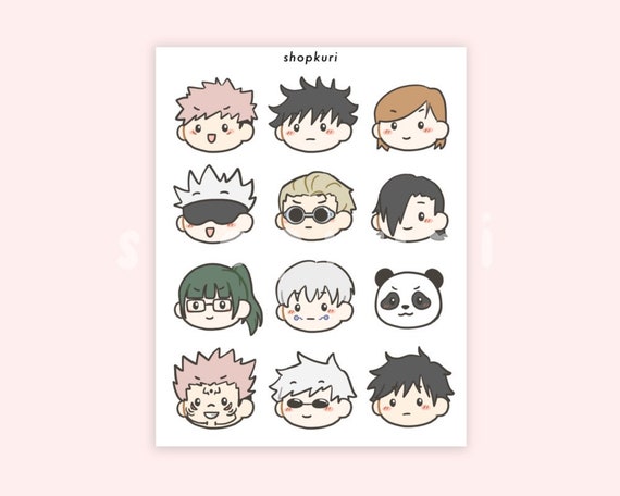 jujutsu kaisen stickers etsy canada