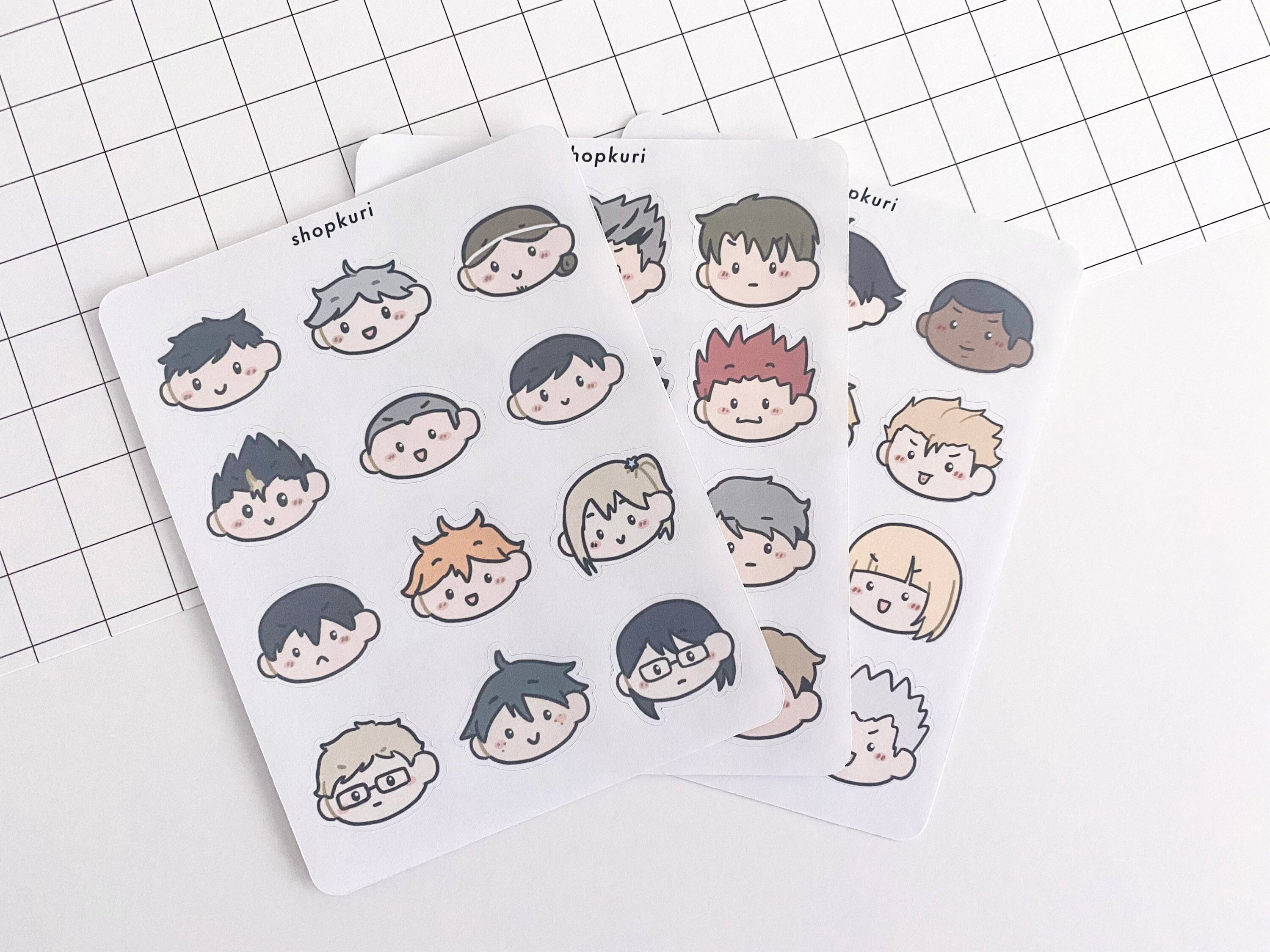 haikyuu stickers etsy new zealand