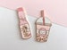 Strawberry Cat Drink Enamel Pins // Ramune, Boba 