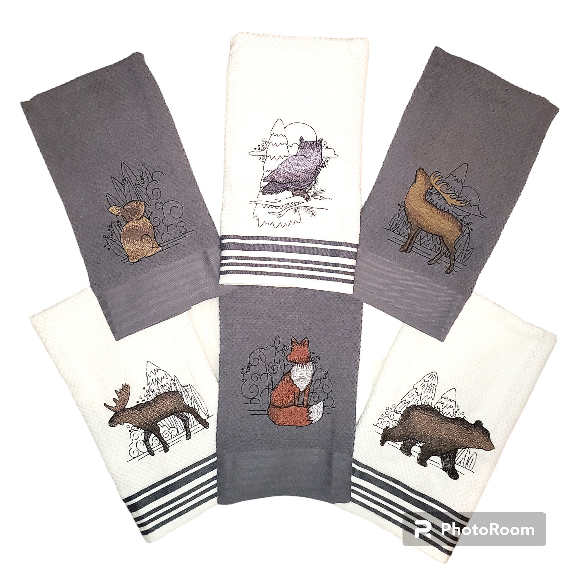 Bear Moose Tea Towel 