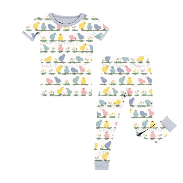 Easter PJ's | Easter Chicks | Kid's Snug Fit Pajamas | CPSC Compliant