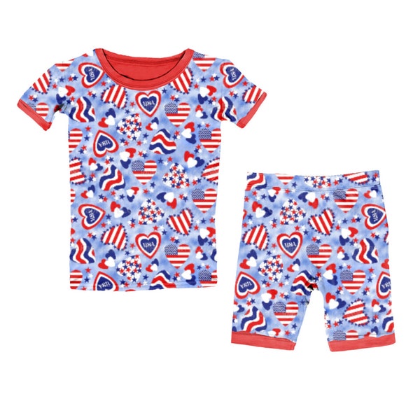 Patriotic PJ's | 4th of July PJ's | Kid's Snug Fit Pajamas | CPSC Compliant