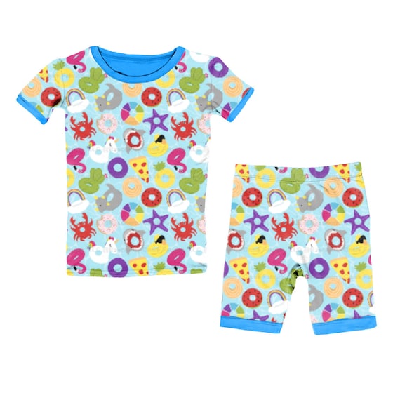 Bamboo Short Sleeve Pajama Set (Starfish Print) Bamboo Short Sleeve Pajama Set (Starfish Print)