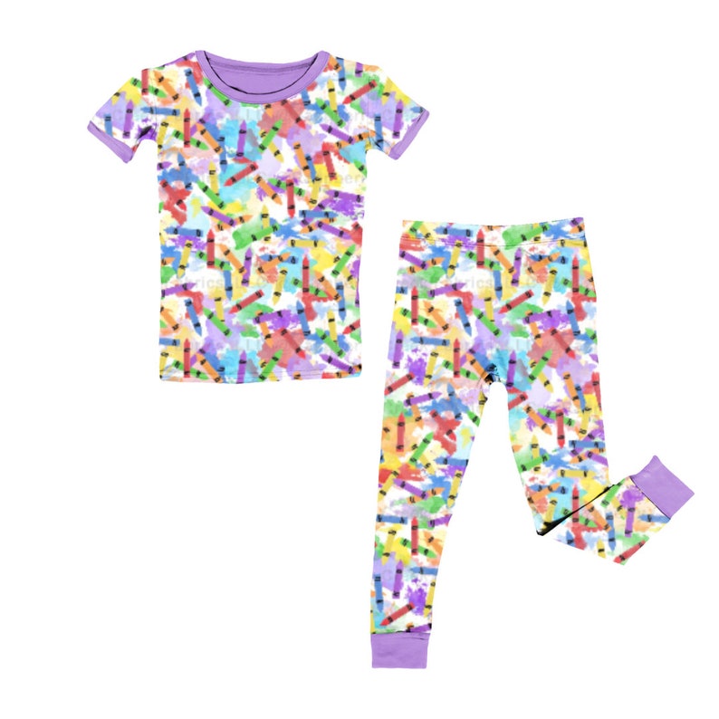 Custommade to Order Back to School Pj's Group 1 Kid's Snug Fit Pajamas