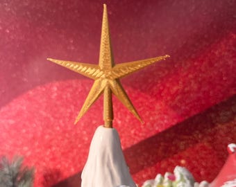 Adorno para copa de árbol de cerámica, 50 formas - 24 colores, Estrella para árbol de cerámica, Estrella para árbol de Navidad