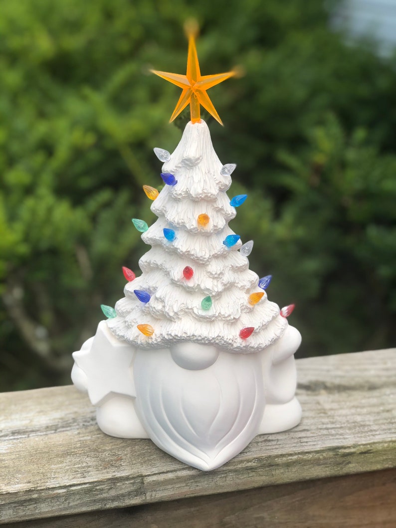 SALE 10 Christmas tree gnome unpainted Paint your own | Etsy