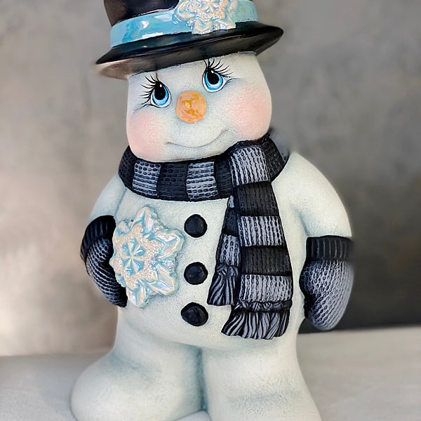 Ceramic Snowman Etsy