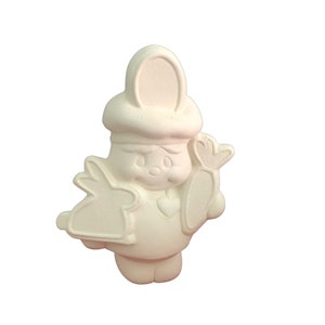 SALE Paint your own 4190 Sprinkles With Bunny ceramic pottery bisque, unpainted ceramic, unpainted pottery, paint your own pottery