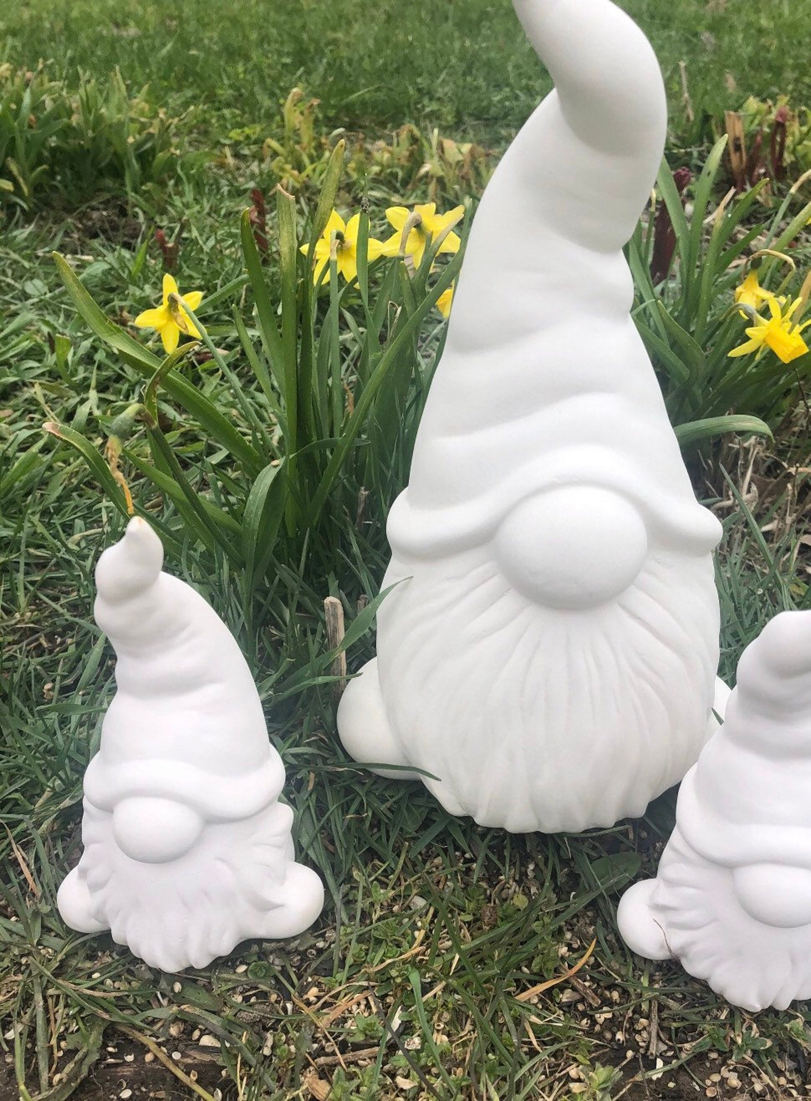 SALE Paint Your Own Gnome Ceramic Pottery Bisque Craft Kit Etsy