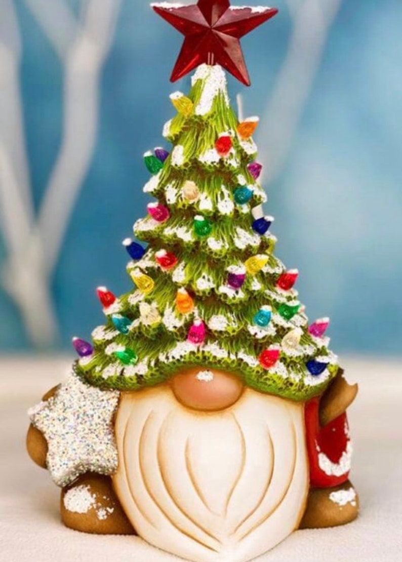 SALE 10 Christmas tree gnome unpainted Paint your own | Etsy